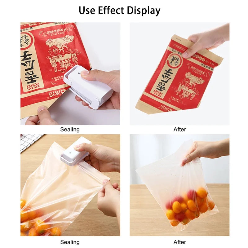 Mini Handheld Heat Sealer – Portable Plastic Food Bag Sealing Machin